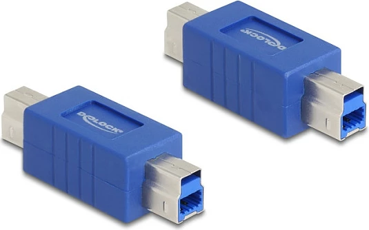 Adapter USB DeLOCK 67227, USB Type-B mashkull në mashkull, 5 Gbit/s, i kaltër