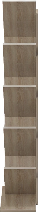 Raft librash Fyllo, ngjyrë sonoma, 50x25x141.5cm