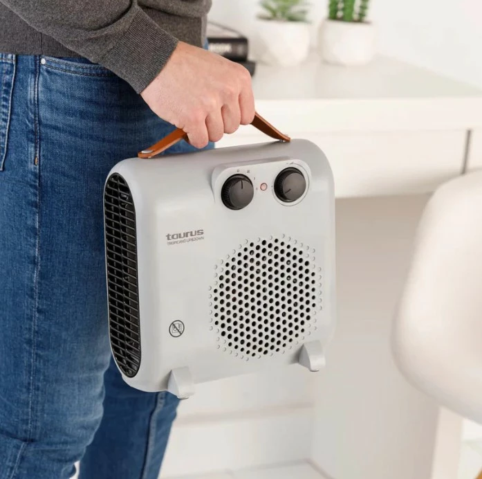 Ngrohës me ventilator Taurus FH2001 2000W, 2 shpejtësi, ajër i ftohtë, vertikal/horizontal, i bardhë/zi