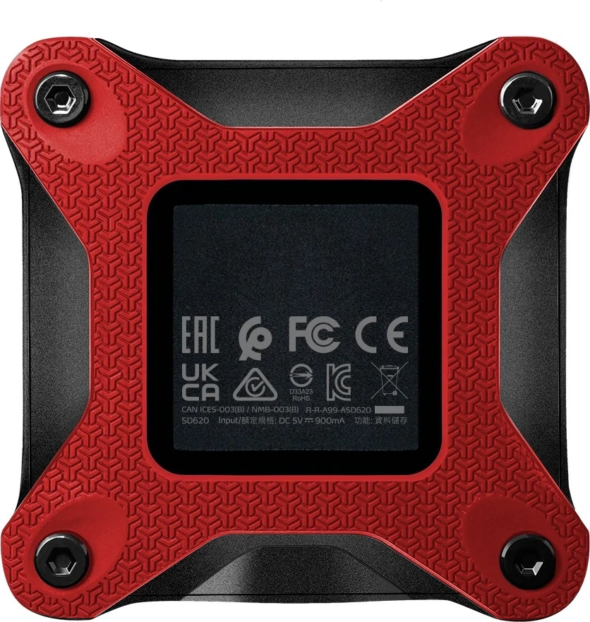 SSD e jashtme ADATA SD620, 512 GB, e kuqe