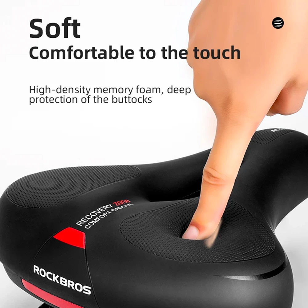 Sedilje biçiklete Rockbros AQ-6090R, e zezë dhe e kuqe