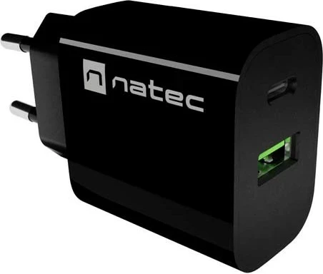 Karikues Natec Ribera 20W, USB-A, USB-C, i zi