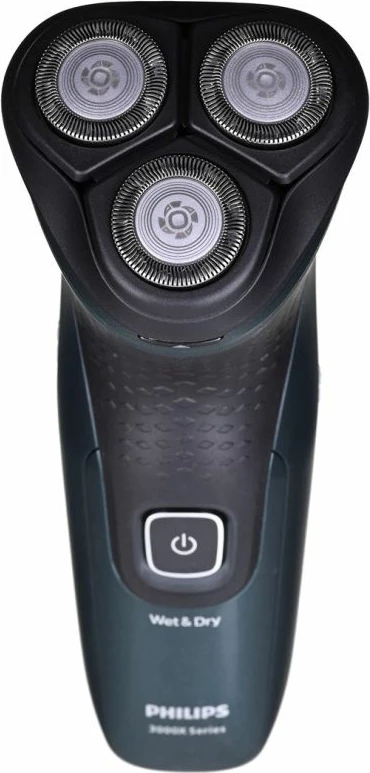Makinë rroje Philips Series 3000X X3052/00, rrotulluese, Wet & Dry, pa kabllo, karikim i shpejtë, me trimmer, e zezë
