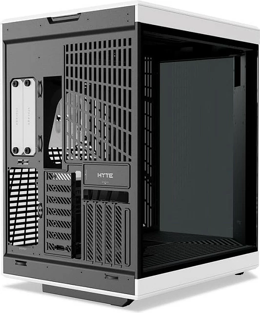 Kasë Gaming HYTE Y70 Touch Infinite Panda, ATX Midi Tower, ekran touch LCD, bardhë/zi