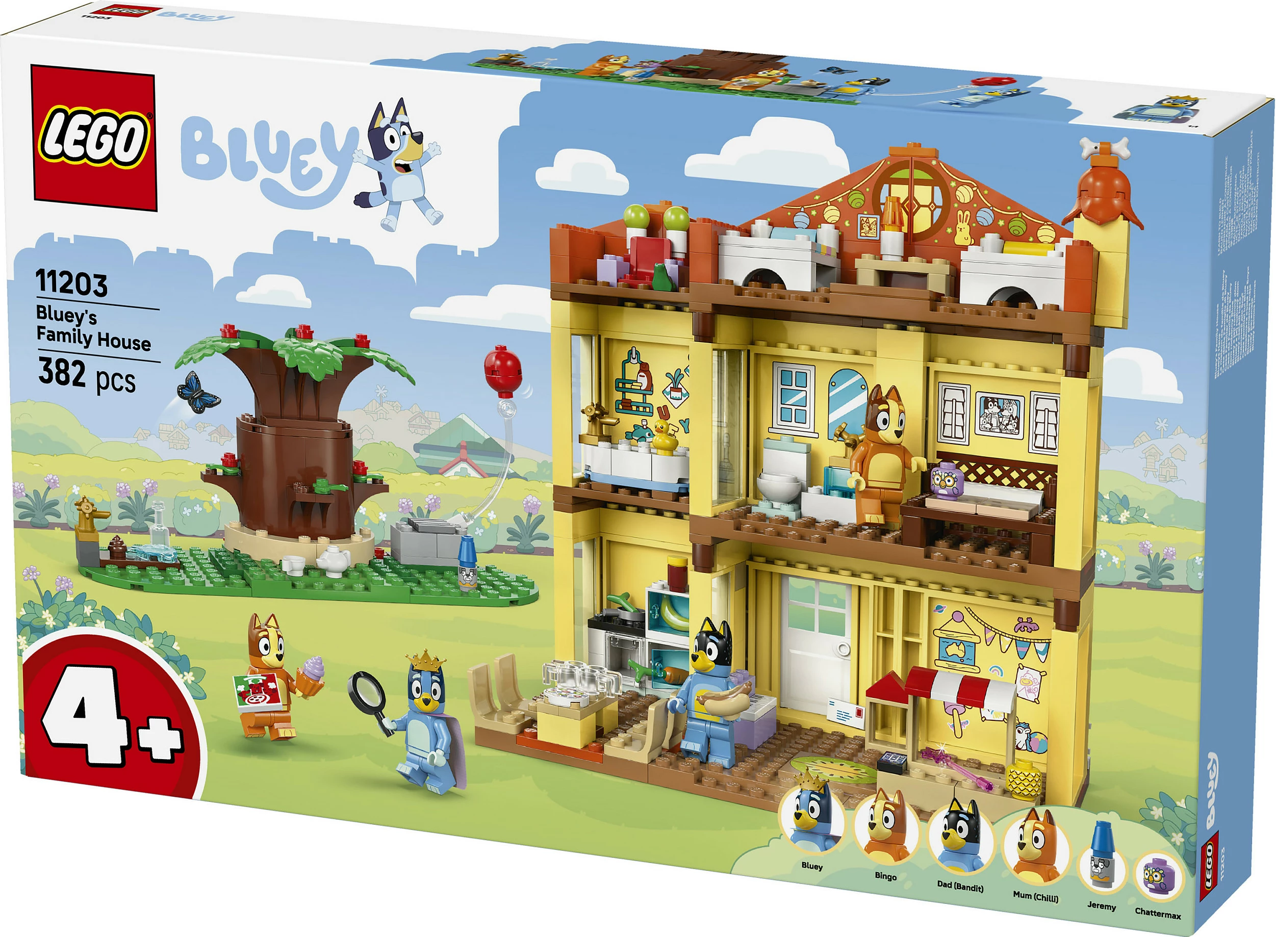 Set ndërtimi LEGO Bluey 11203 Bluey’s Family House, 382 copë, 4+, multikolor