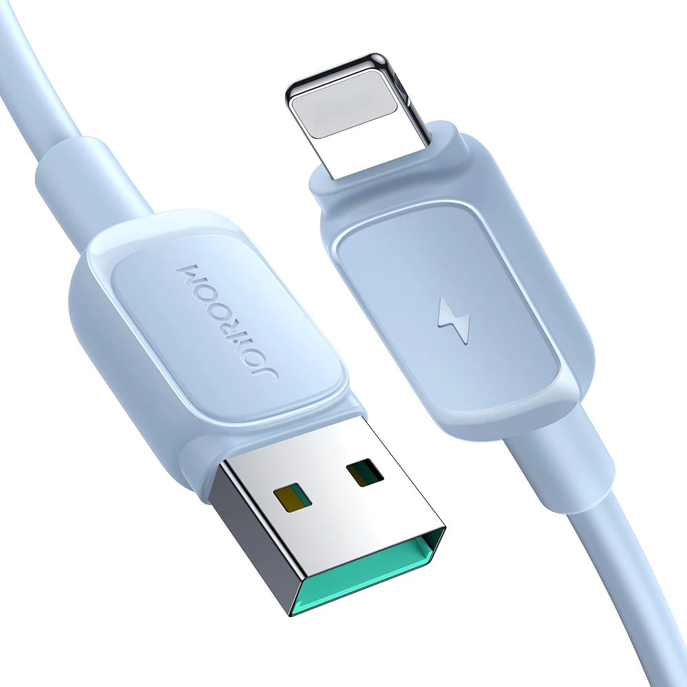 Kabllo Joyroom Multi-Color Series A14 Lightning në USB-A, 1.2m, 2.4A, Kaltër