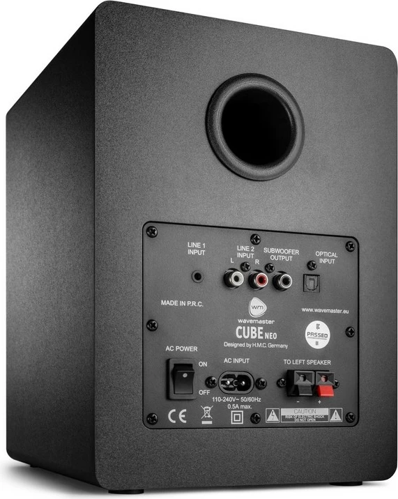 Zëdhënës Bluetooth Wavemaster CUBE NEO, 2.0 kanale, 50W, i zi