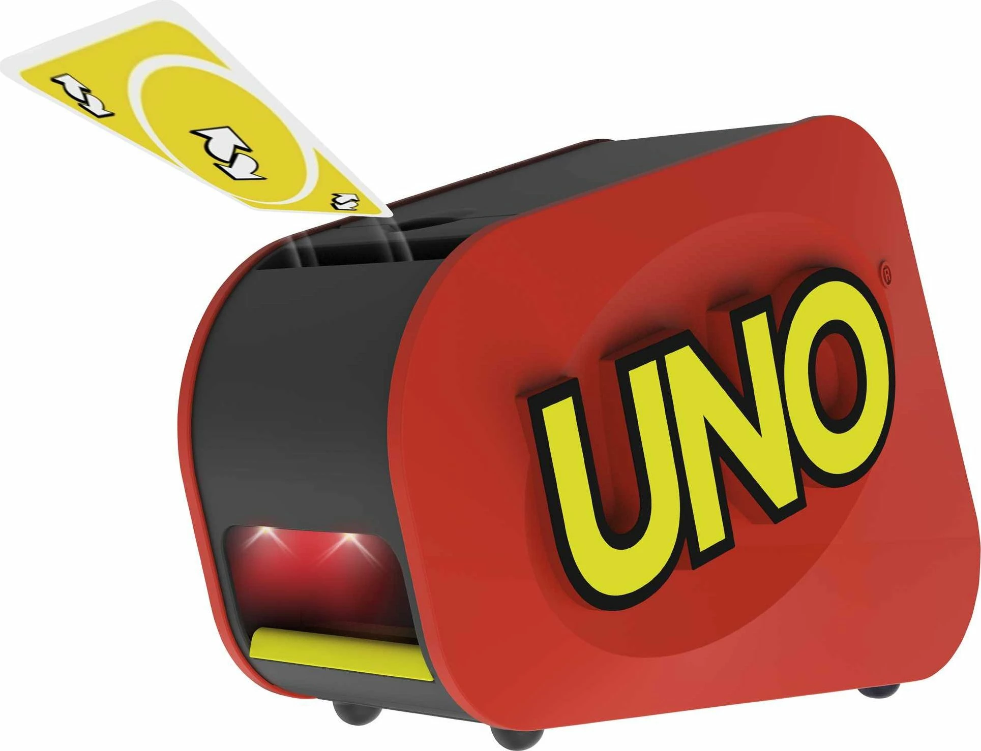 Lojë me letra Mattel UNO Extreme! GXY75, me dispenser elektronik, 2-10 lojtarë, 7+ vjeç, e kuqe