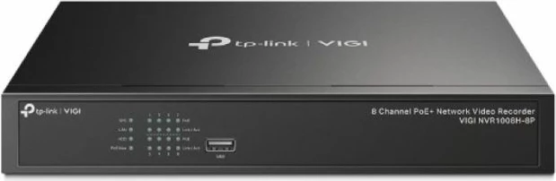 Regjistrues video rrjeti (NVR) TP-LINK VIGI NVR1008H-8P, 8-kanal, PoE+, 4K HDMI, deri 10TB, i zi
