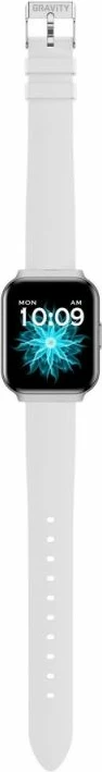 Smartwatch për femra Gravity GT44-4, rrip i bardhë + byzylyk argjendi