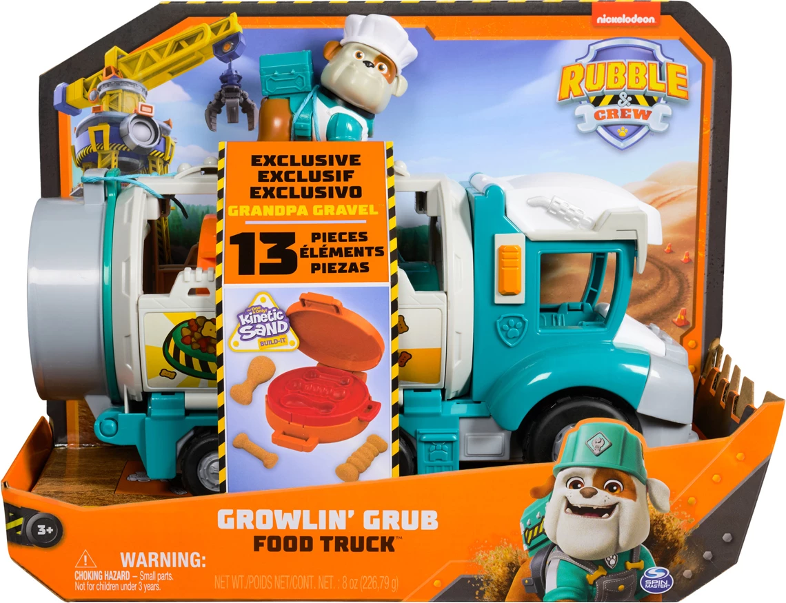 Seti i lojës Paw Patrol Rubble &amp; Crew Growlin' Grub Food Truck