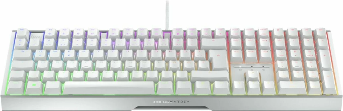 Tastierë Cherry XTRFY MX 3.1, Wired, USB, Mekanike, QWERTZ, RGB LED, Bardhë