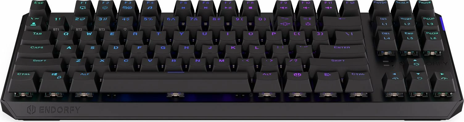 Tastierë mekanike wireless, Endorfy Thock TKL Wireless Red EY5A080, Kailh Box Red, RGB, US (TKL 80%), set me Maus GEM Plus (e zezë)