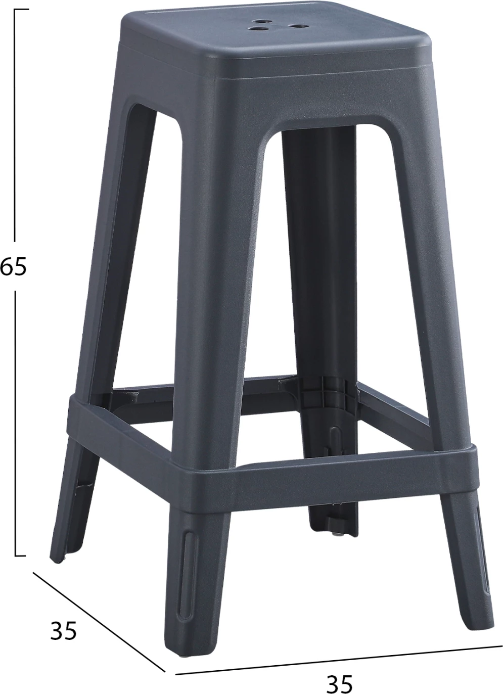 Karrige katrore polipropileni ZEB FH6128.03 gri 35x35x65Hcm