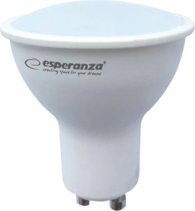 Llambë LED Esperanza ELL140 GU10 3W 260lm 3000K, e bardhë, 1 copë