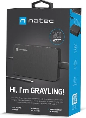 Mbështjellës për laptopë Natec, gri