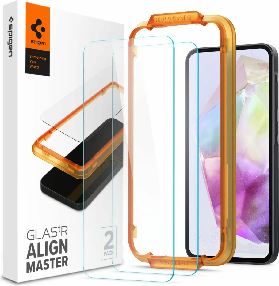 Mbrojtës ekrani Spigen Glass tR AlignMaster, për Samsung Galaxy A35 5G, 2 copë