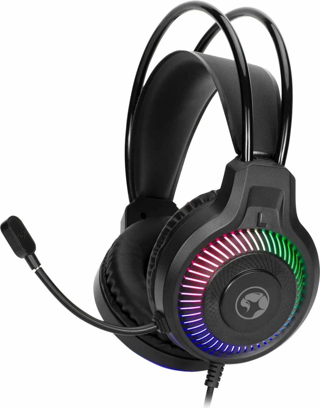 Set periferikësh gaming Marvo CM416 4në1, tastierë 104 taste membrane, maus 8000 DPI, kufje over-ear 50 mm, layout SLO/HR, i zi