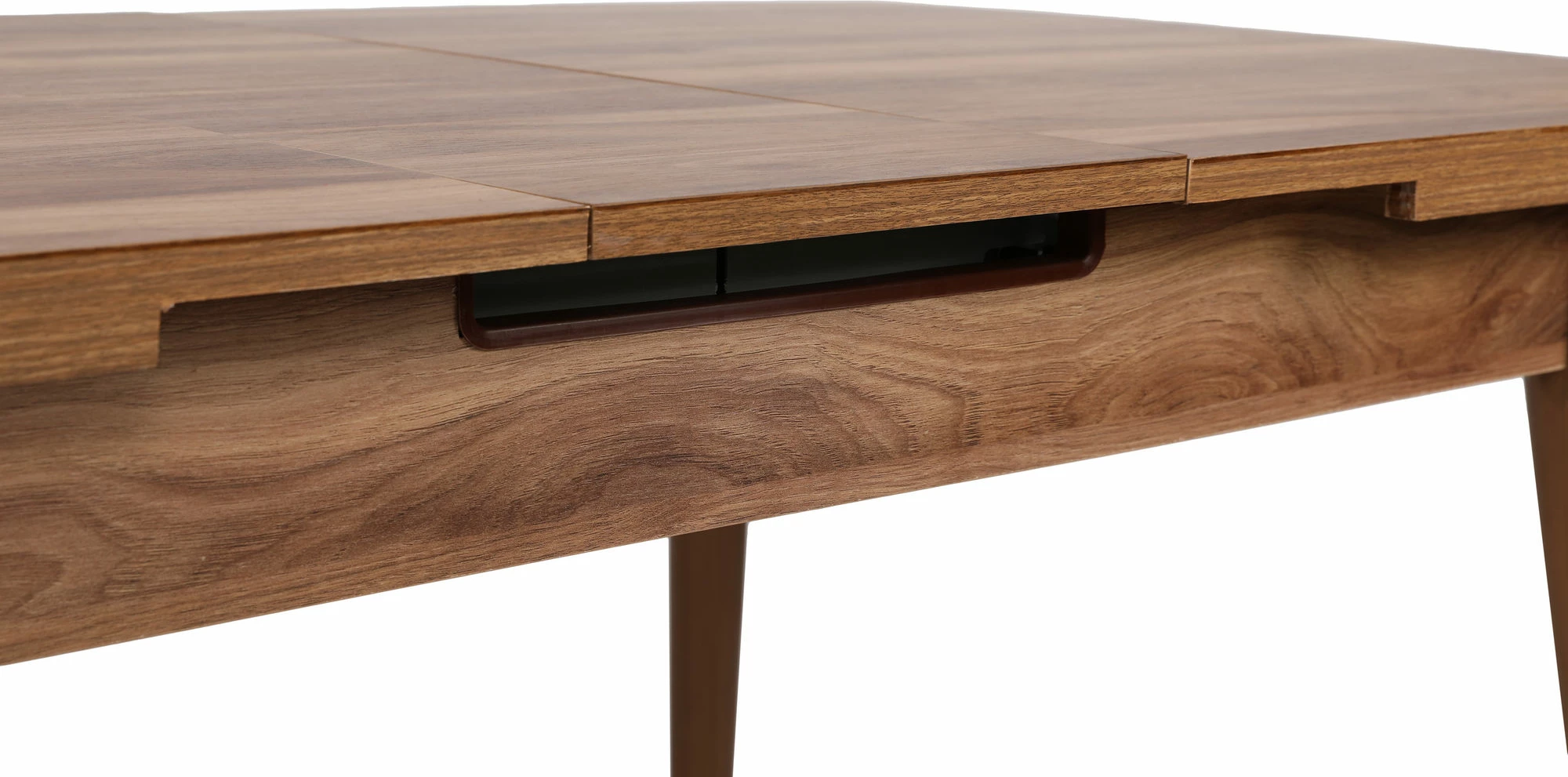 Tavolinë ngrënie me zgjatje, ngjyrë arrë, Inci 1141