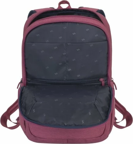 Çantë shpine për laptop RIVACASE 7760 deri 15.6\", poliester, e kuqe