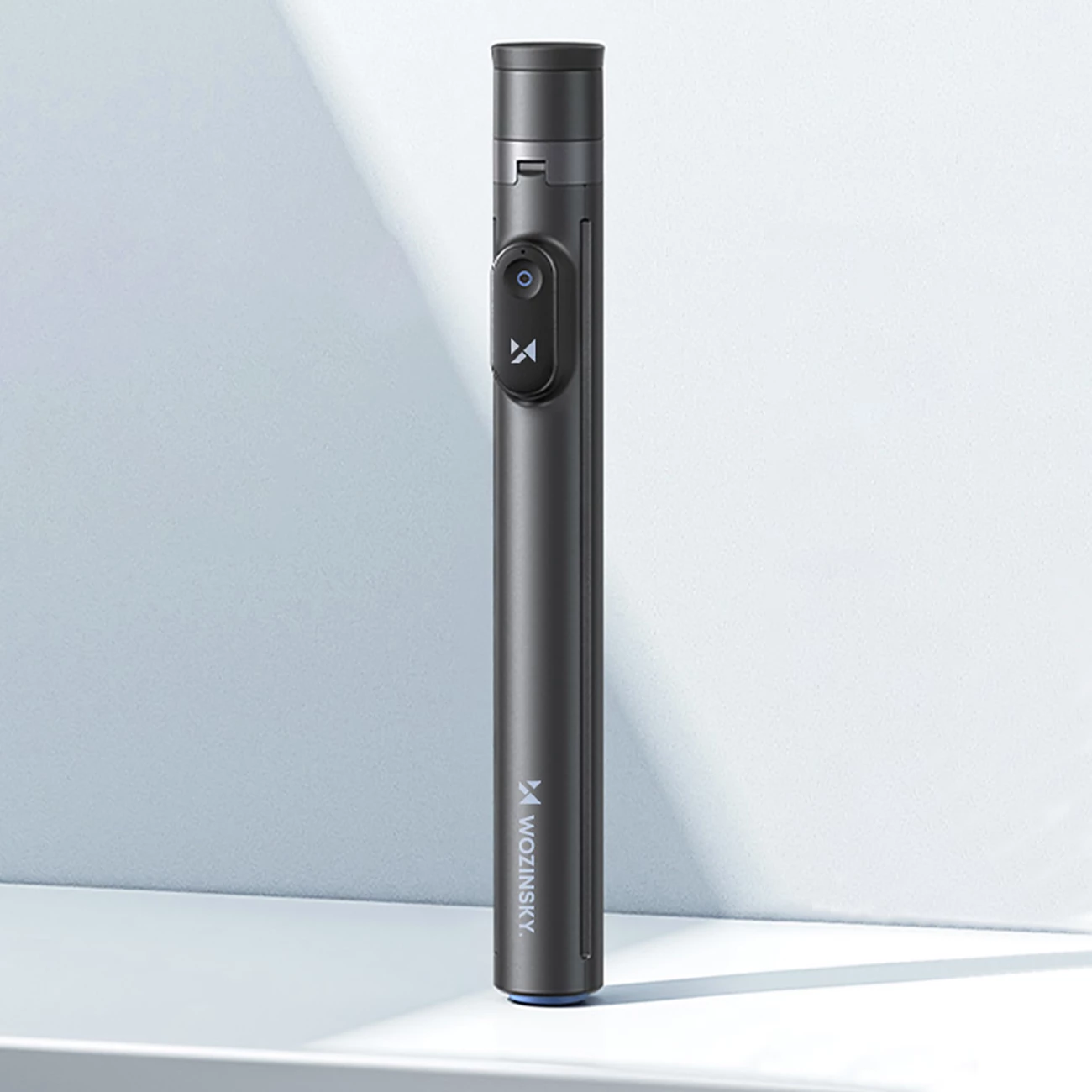 Selfie stick Wozinsky WRZP1 me këmbë që hapen automatikisht, tripod, 1.7m, zi