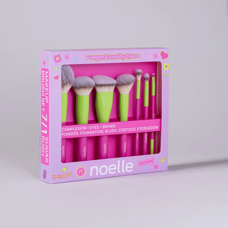 Noelle Makeup brush set 7/1 Sugar Rush - Limited Edition