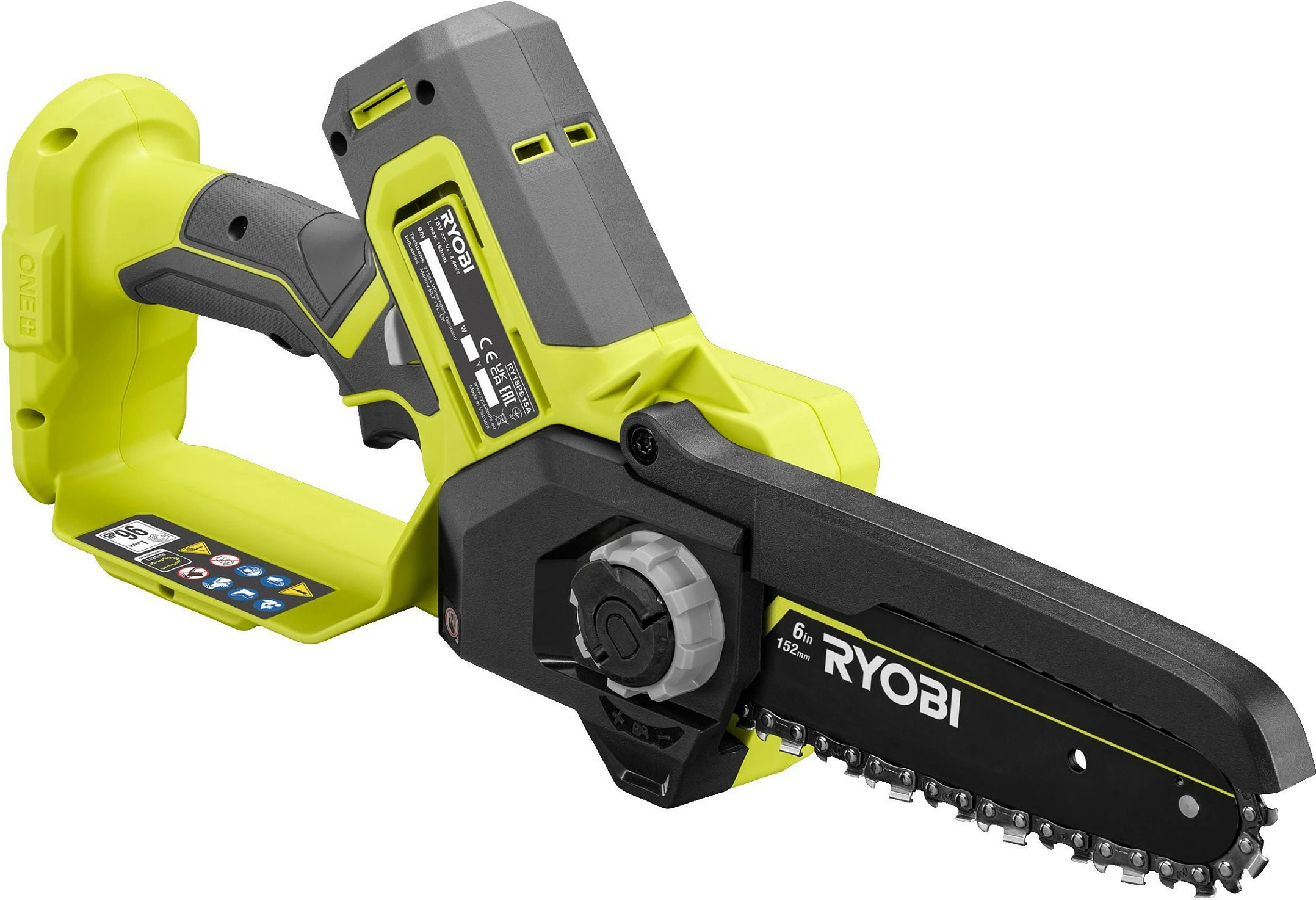 Sharrë krasitëse me bateri Ryobi RY18PS15A-0, 18V ONE+, 15 cm, e zezë/jeshile