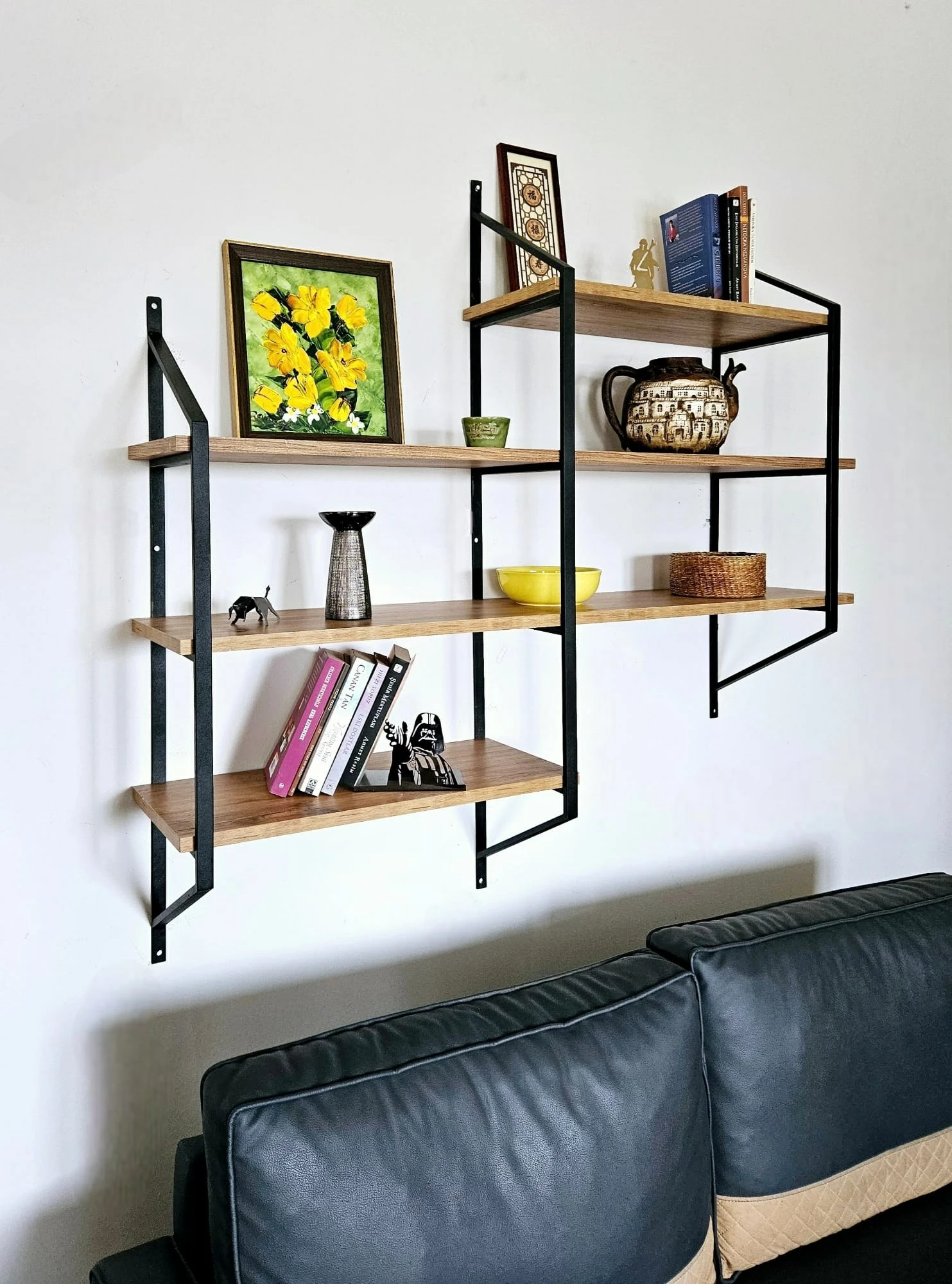 Raft muri Hanah Home, Raffy5, ngjyrë e zezë dhe Atlantic Pine