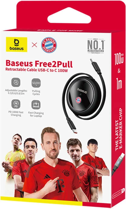 Kabllo karikimi USB-C në USB-C Baseus Bayern Edition, 100W, 100 cm, e zezë