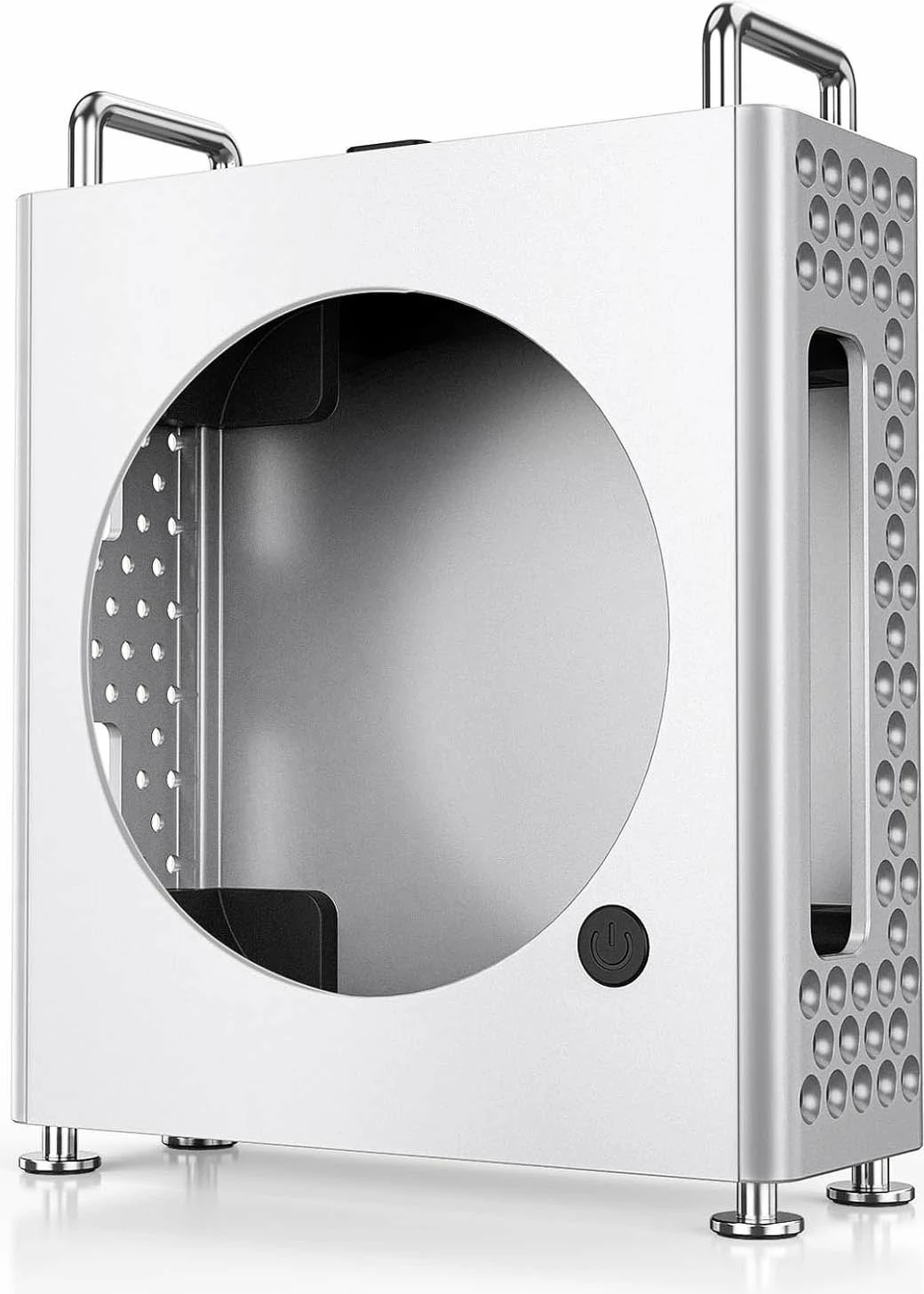 Kasë Orico MS10-SV-EP për Mac Mini M4, alumin, argjendtë