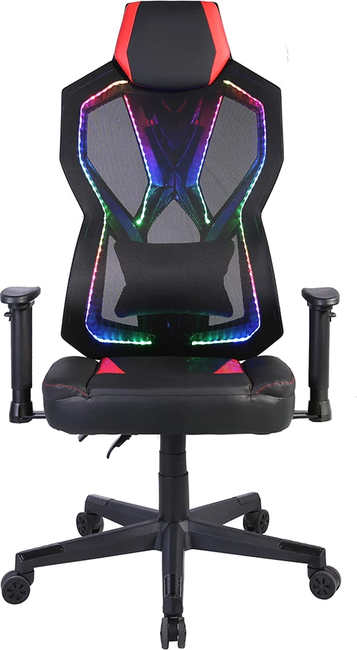 Karrige gaming për zyre, e zezë me të kuqe, STORM, 50x73x135