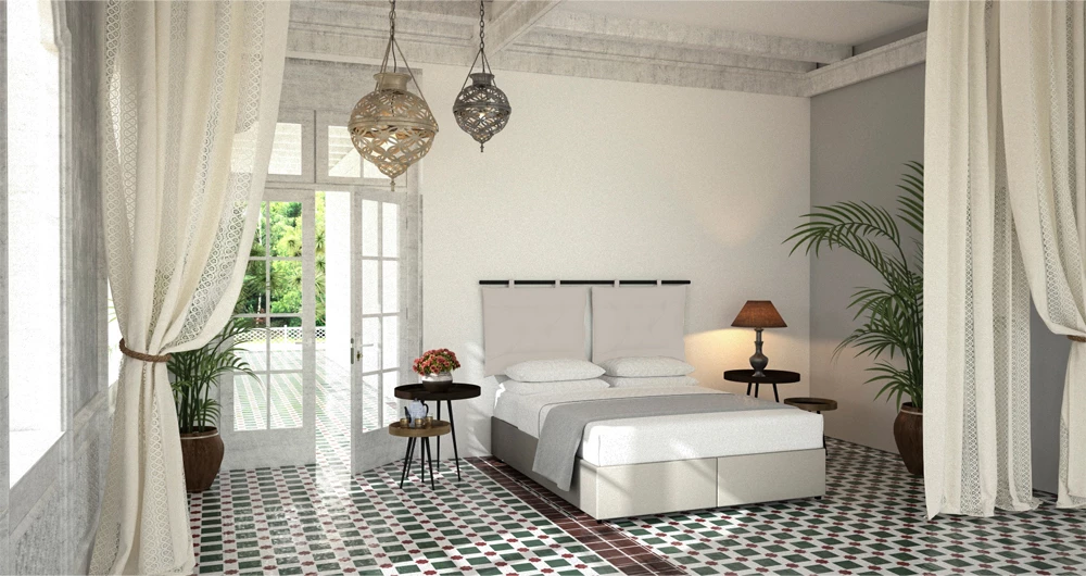 Set jastëkësh për shpinë krevati, 2 copë, ngjyrë e bardhë e zbehtë, 70x10x50