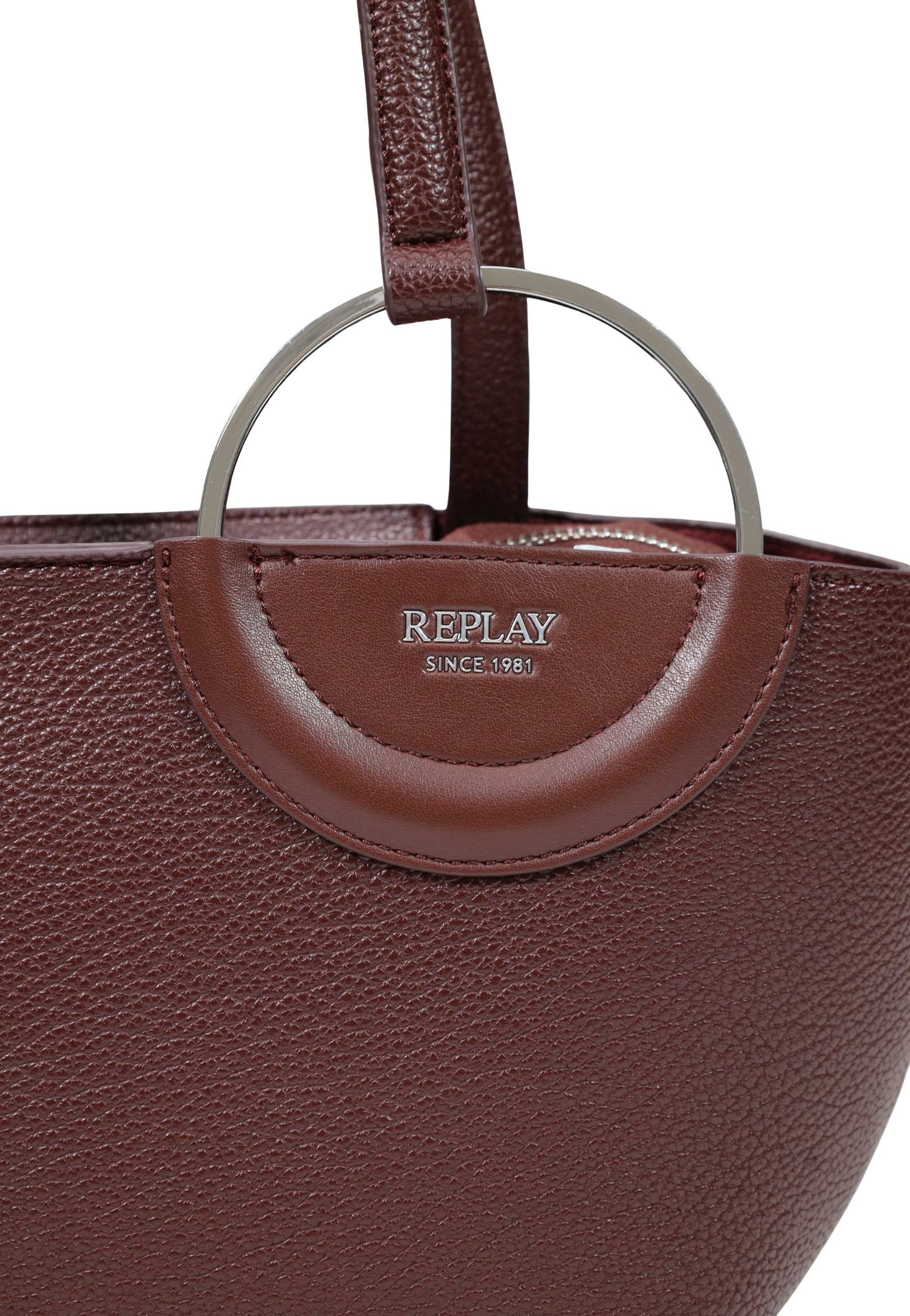 Çantë dore Replay FW01C7.000.A7243S për femra, bordo