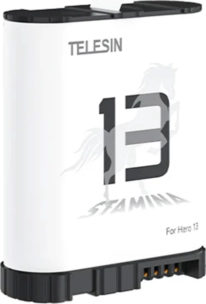 Bateri Telesin S0-BTR-04-TGP 1950 mAh për GoPro Hero 13, e bardhë