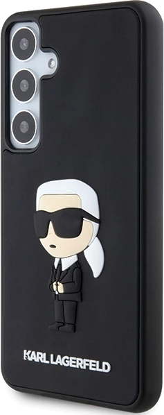 Mbështjellës Karl Lagerfeld 3D Rubber Ikonik për Samsung Galaxy S24+, i zi