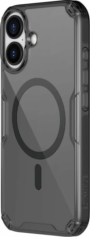 Kapak telefoni Nillkin Nature TPU Pro Magnetic për iPhone 17 Pro, e zezë transparente
