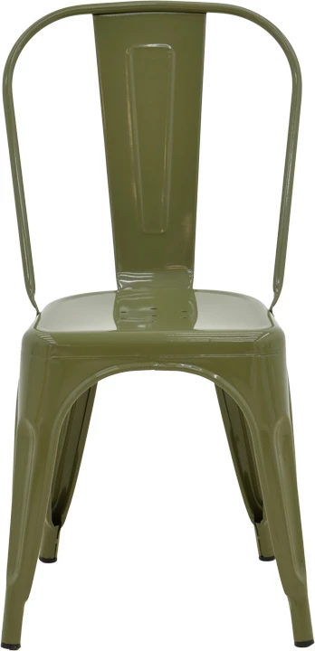 Karrige Utopia metalike, ngjyrë ulliri e errët, 44x44x85cm