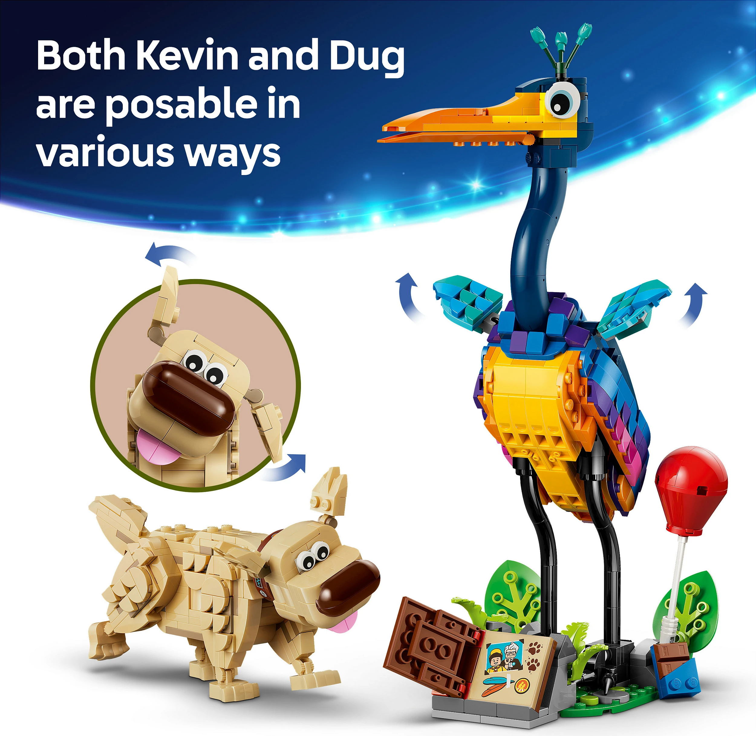 Set ndërtimi LEGO Disney Pixar Kevin & Dug 43290, 628 pjesë, 9+ vjeç, shumëngjyrësh