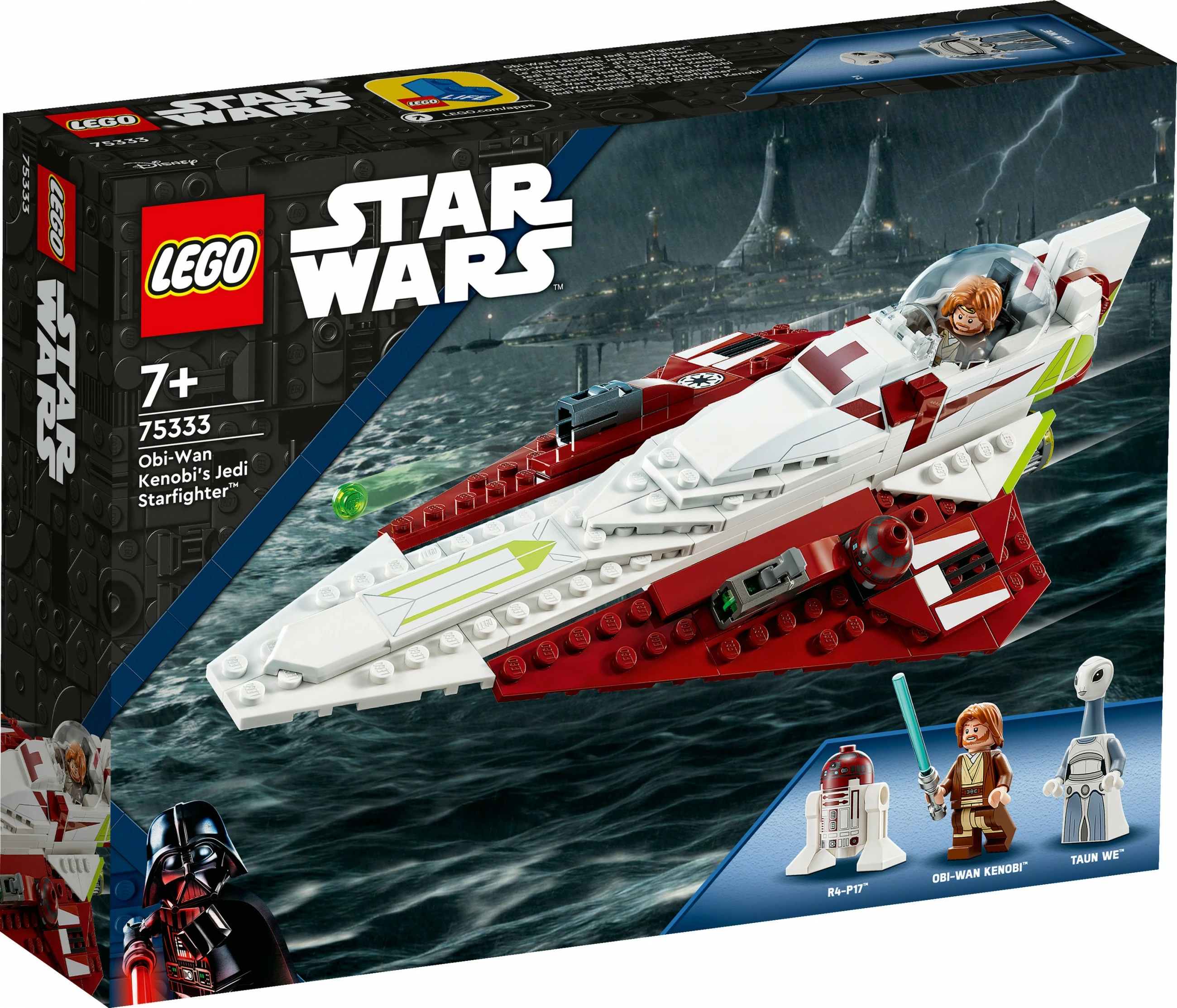 Set ndërtimi LEGO Star Wars Obi-Wan Kenobi Jedi Starfighter 282 pjesë shumëngjyrëshe