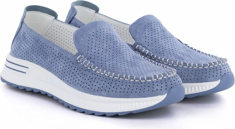 Mokasina femra Jezzi 9793, të kaltërta