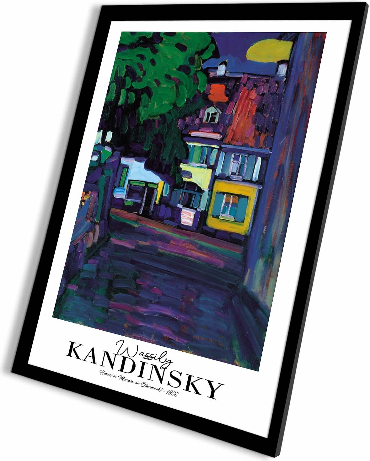 Pikturë dekorative me kornizë, Wallity, 4262SYHKANDINSKY-018, shumëngjyrëshe, 42x62cm