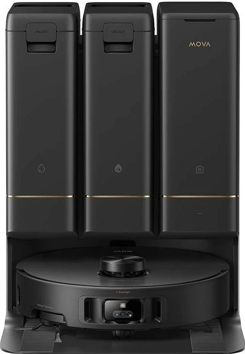 Robot fshesë me vakum dhe mop MOVA Z50 Ultra, 19000 Pa, depo uji 4.5/4 L, karikim 4 h, MPN RLZ92CE, i zi