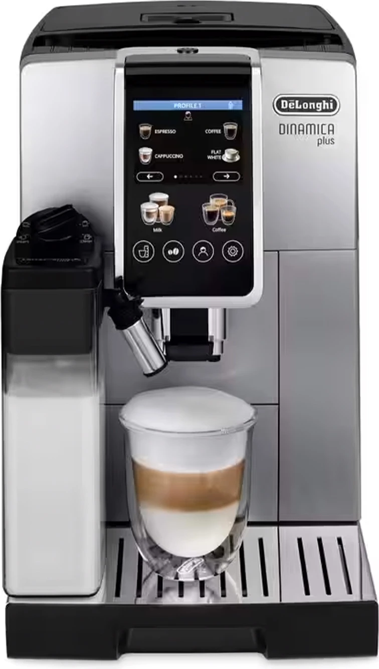 Makine kafeje automatike DeLonghi Dinamica Plus ECAM380.85.SB 15 bar 1.8 L 300 g display me prekje argjend/e zezë