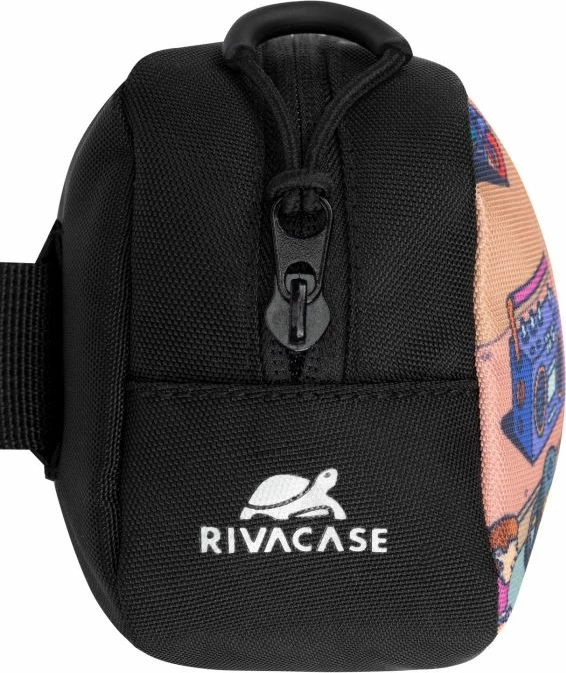 çantë beli RIVACASE Skaters 5410, poliester rezistent ndaj ujit, e zezë