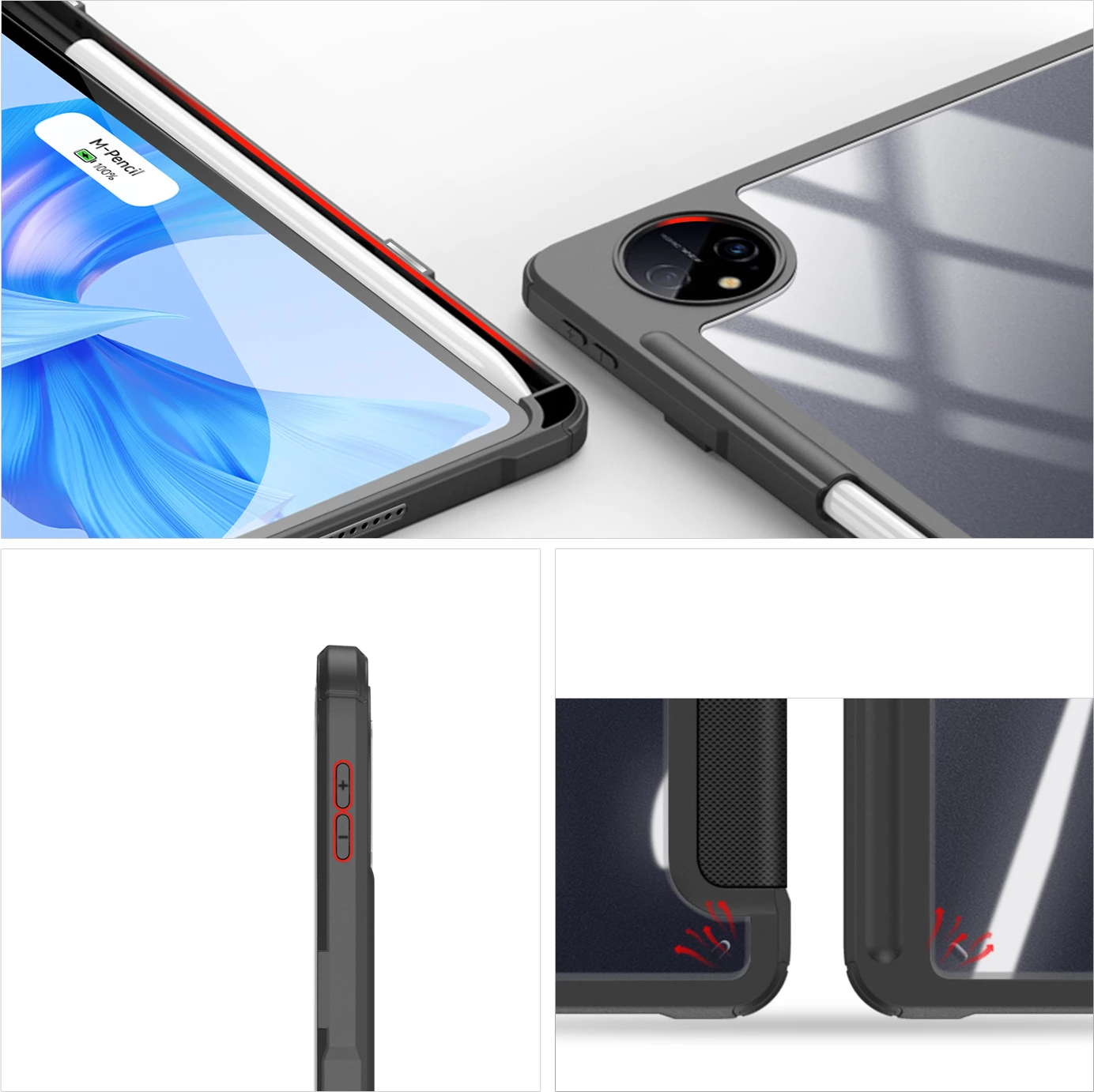 Mbështjellës tablet Dux Ducis Toby për Huawei MatePad Pro 11" (2022), me qëndrim, auto sleep, i zi