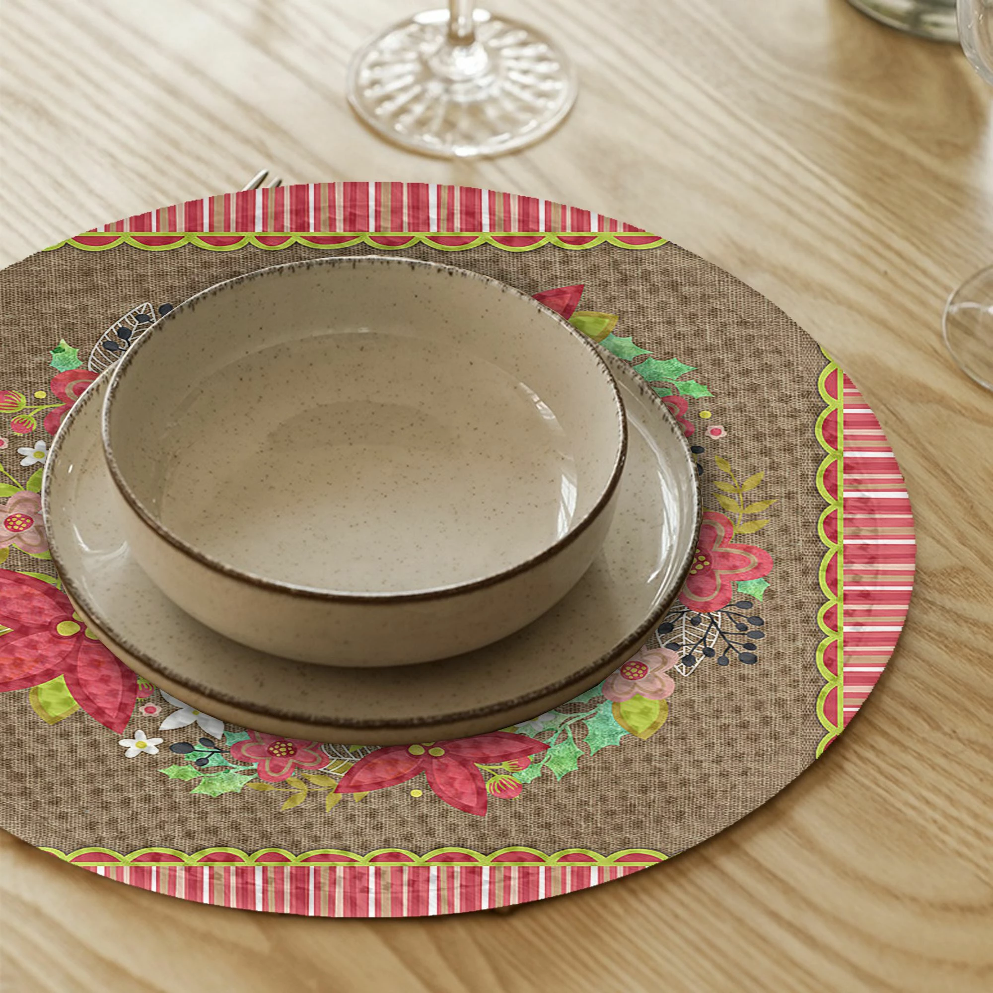 Set nënshkruese tavoline, shumëngjyrëshe, Hermia Concept, 2306Supla, 4 copë