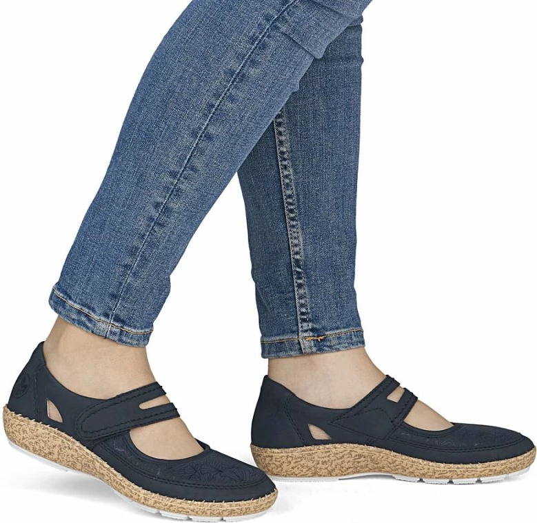 Sandale femra Rieker 44859-14, të kaltërta