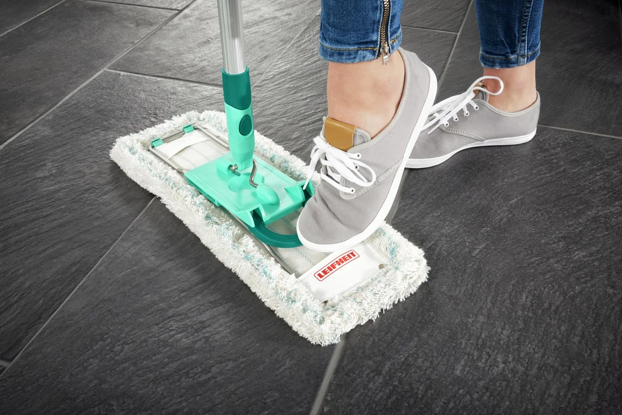 Mop LEIFHEIT Profi XL cotton plus, dorezë plastike, 1400 mm, turkuaz