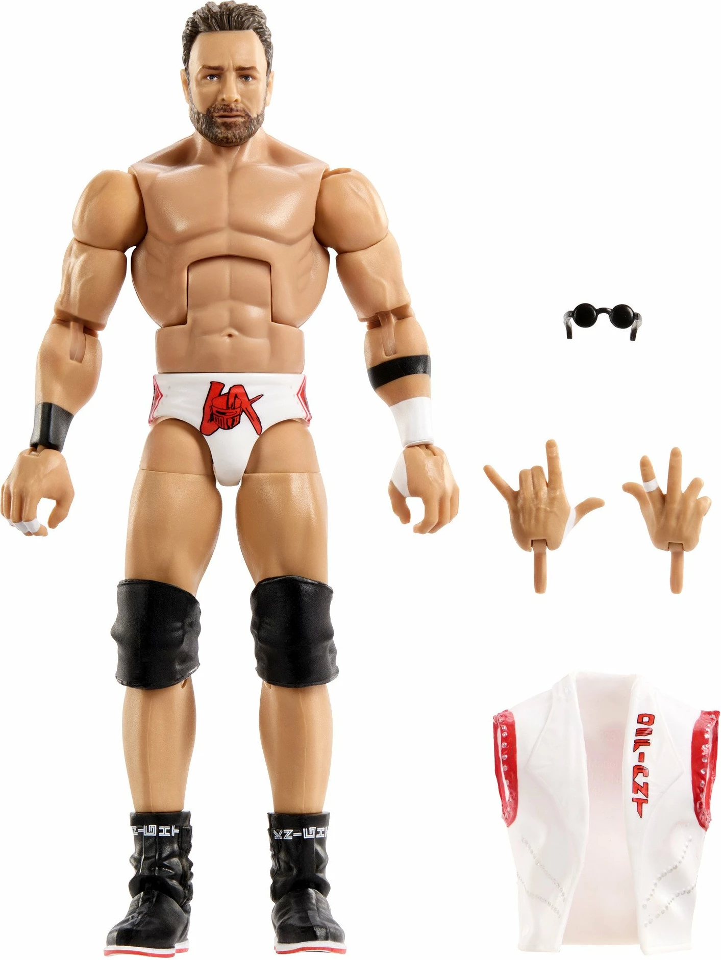 Figurinë aksioni Mattel WWE Elite Collection LA Knight JCJ29 15 cm me aksesorë