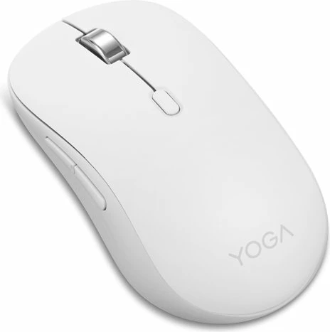 Maus Lenovo Yoga Silent GY51S61925, Bluetooth 5.3, 4000 DPI, wireless, Bardhë